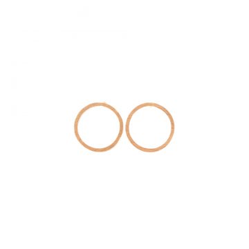 Ohrstecker Rotgold vergoldet Circle Madeleine Issing