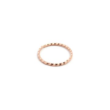 Ring rose gold twisted Madeleine Issing