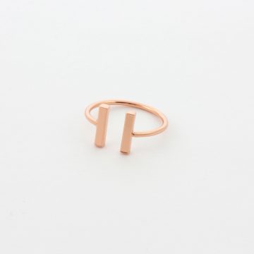 Ring rose vergoldet minimalistisch Madeleine Issing