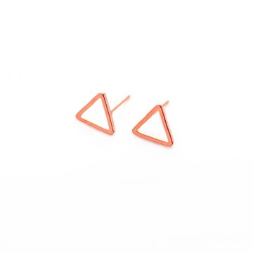 Rosegold Ohrstecker Dreieck rose vergoldet Madeleine Issing