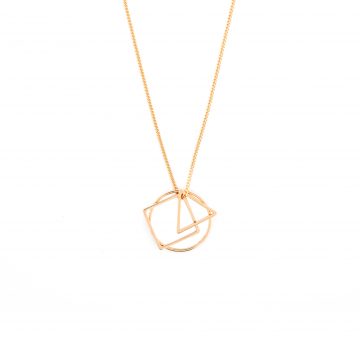 geometrische Halskette Gold vergoldet Geo Love Madeleine Issing