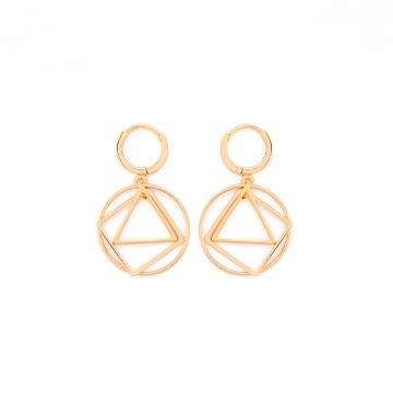 geometrische Ohrringe Gold vergoldet Geo Love Madeleine Issing
