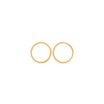goldene Ohrstecker vergoldet minimalistisch Madeleine Issing