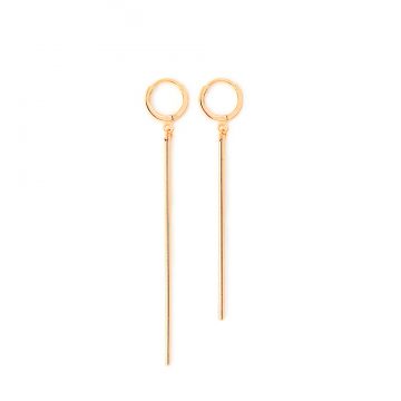 lange Ohrringe Gold vergoldet Staves Madeleine Issing