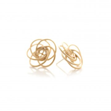 runde Ohrstecker Gold vergoldet
