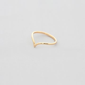 schmaler Goldring minimalitisch vergoldet Madeleine Issing