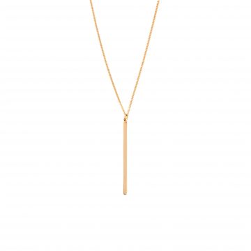 Kette Gold vergoldete Halskette Stab Tangent Madeleine Issing