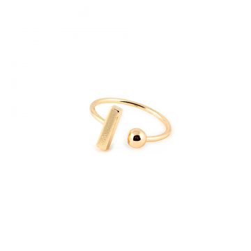 Gold Ring geometrische oppostite Madeleine Issing