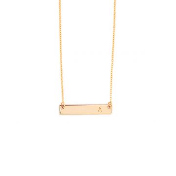 Halskette mit Gravur in Gold vergoldet Madeleine Issing