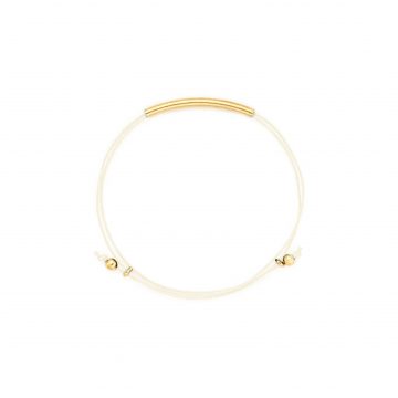 Armband weiß Baumwollgarn Tube Madeleine Issing