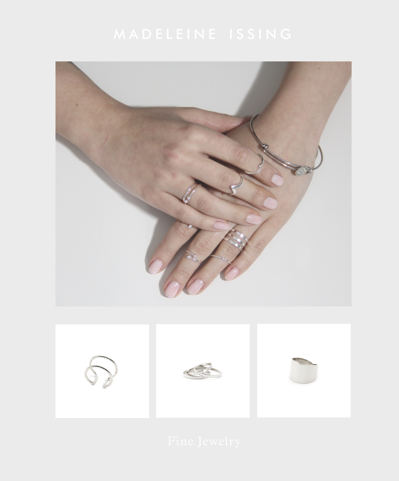 fingerkuppenringe und knuckle ringe silber madeleine issing