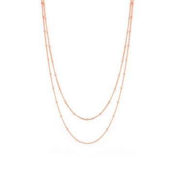 Doppelkette Choker Kette Rosegold zarte Kette Madeleine Issing