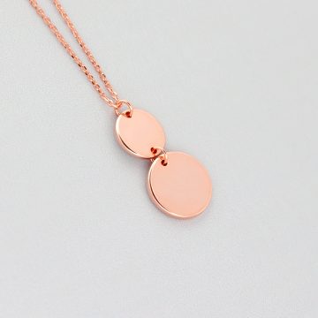 Halskette in Rotgold mit Plättchen