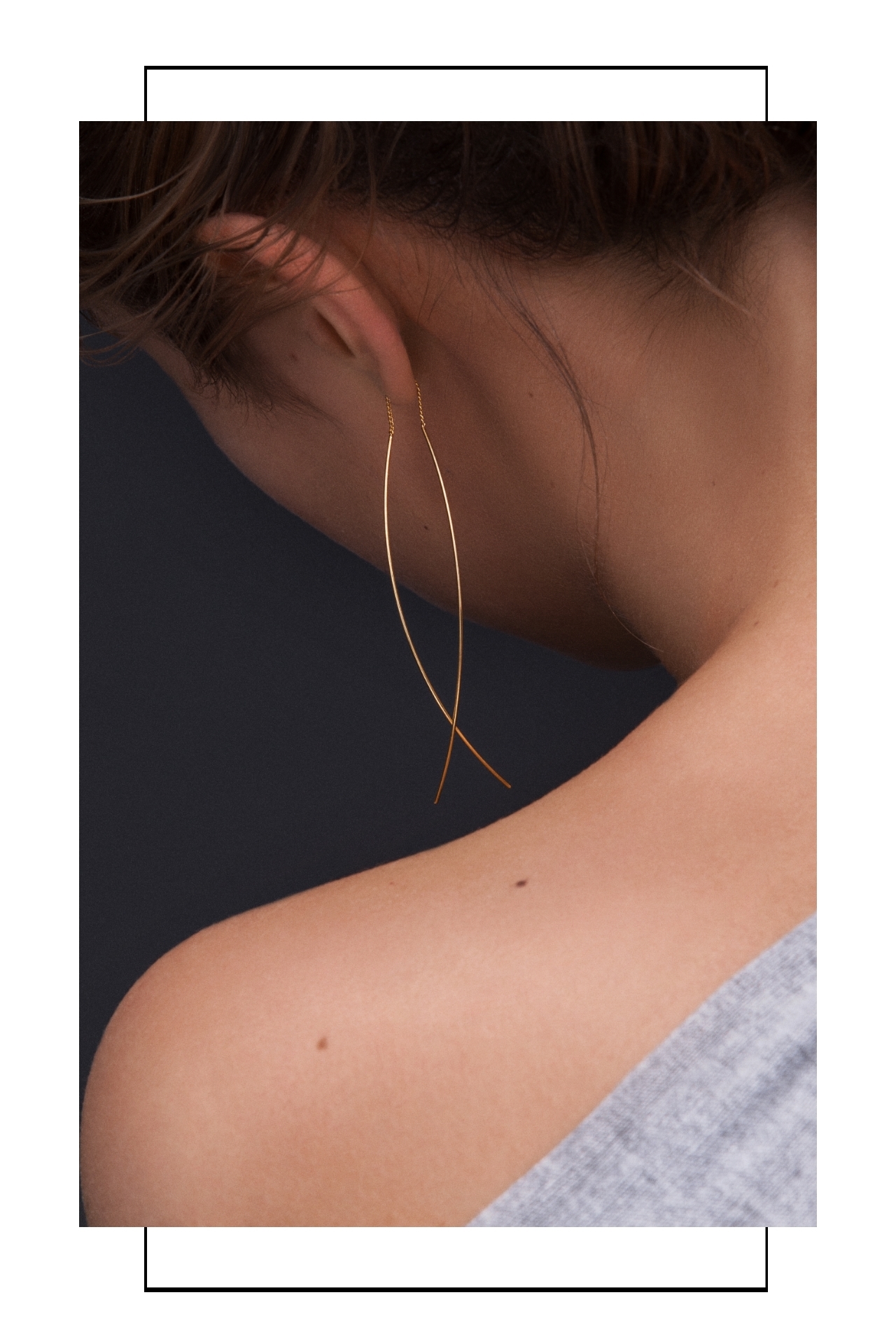 Elegante Ohrringe Ohrschmuck Gold vergoldet Madeleine Issing
