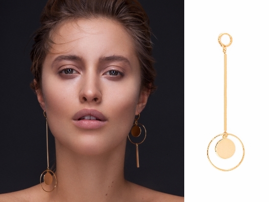 Ohrschmuck große Ohrringe gold vergoldet Madeleine Issing
