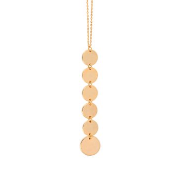 lange Goldkette mit Pailletten Anhänger Madeleine Issing
