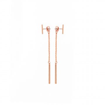 minimalistische Rose Gold Ohrringe Madeleine Issing