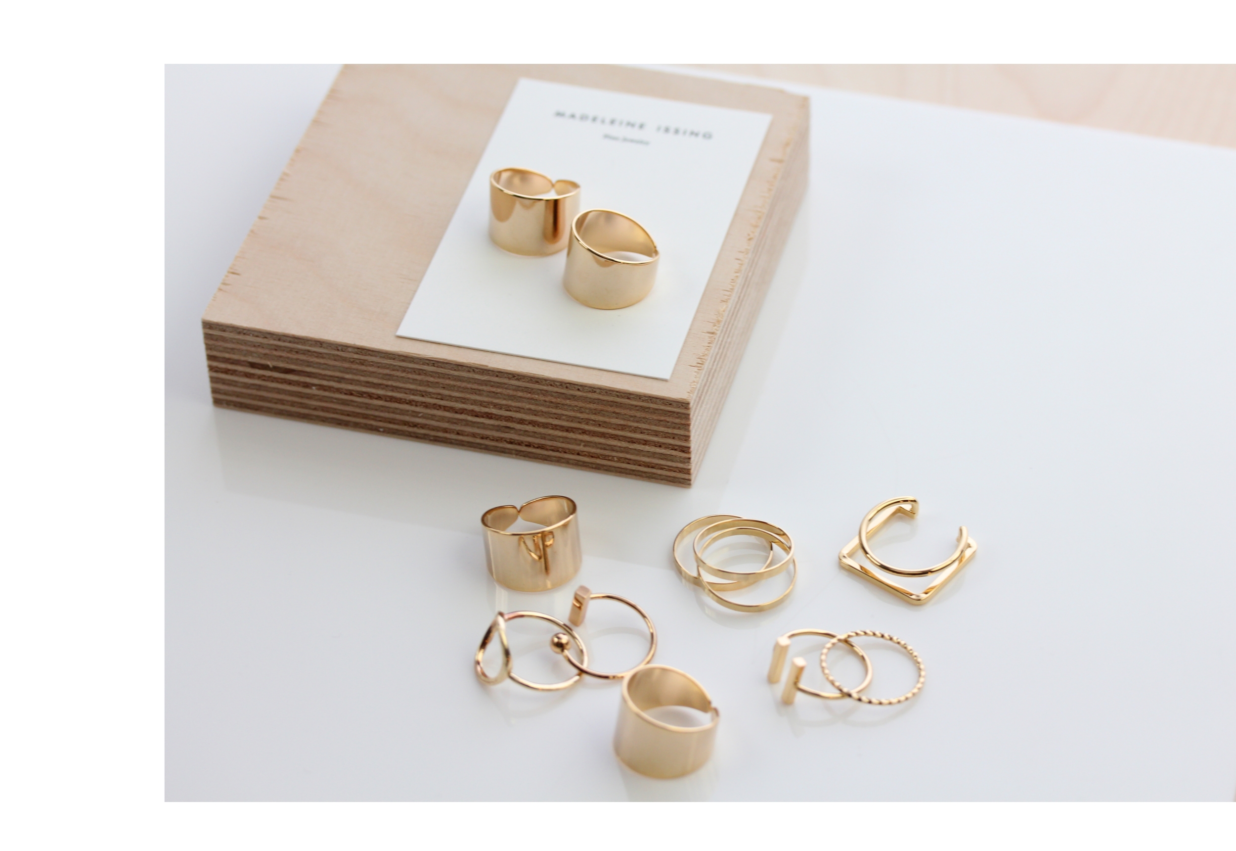 Dreifach Ringe in Gold und Silber Madeleine Issing