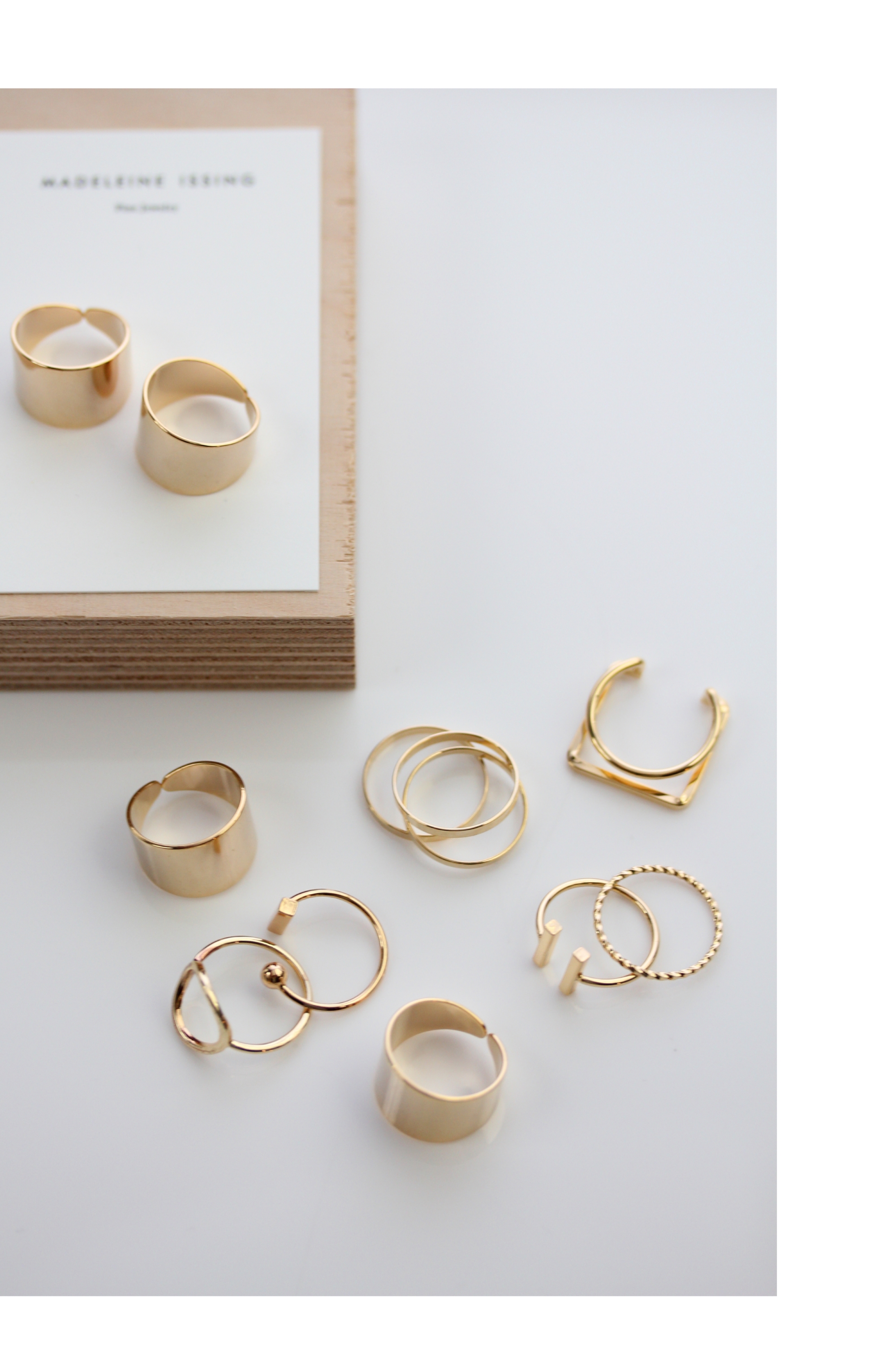 Stapelringe in Gold Madeleine Issing