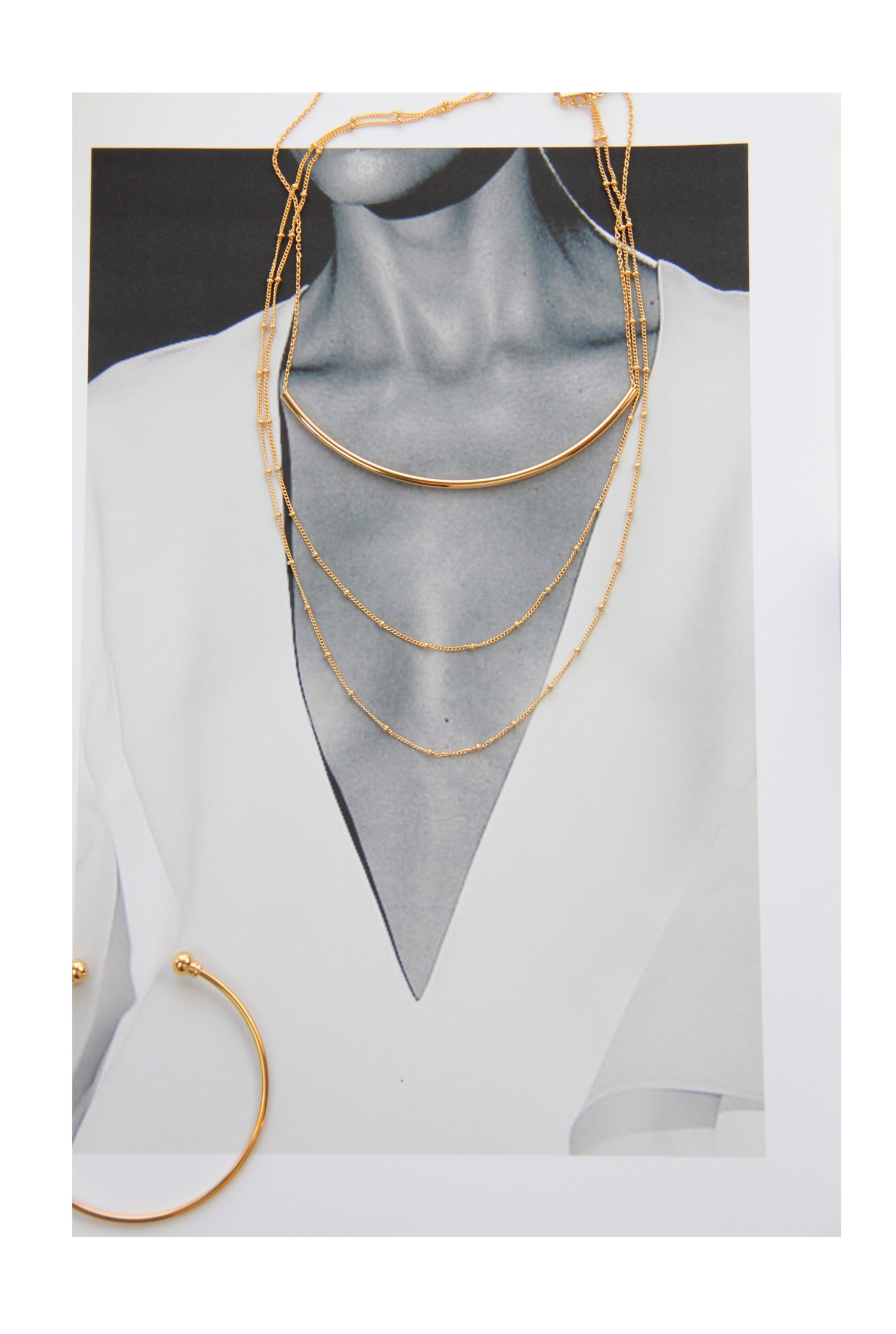 Gold Choker Halsketten vergoldet Madeleine Issing