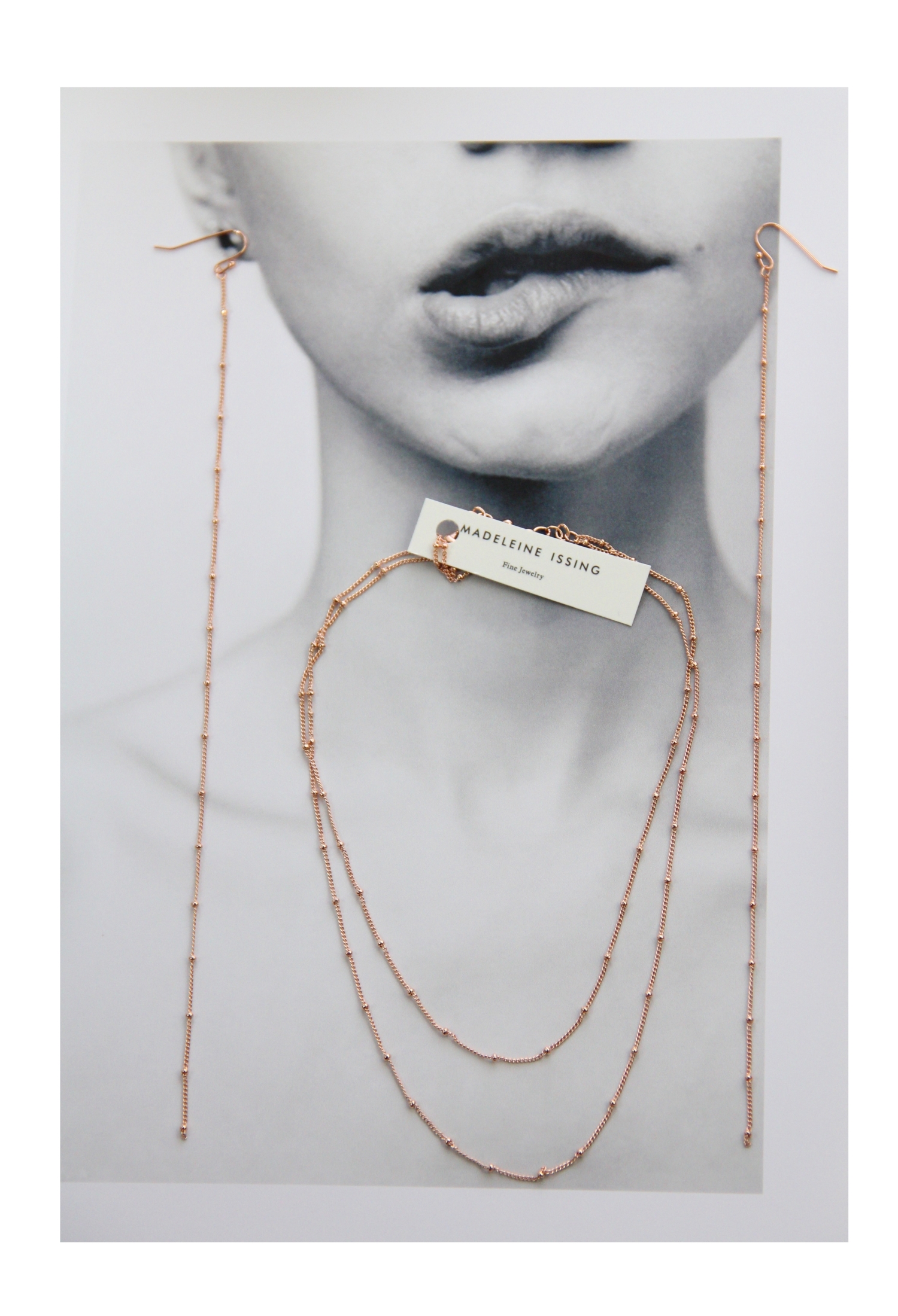 lange Ohrringe Rosegold Madeleine Issing