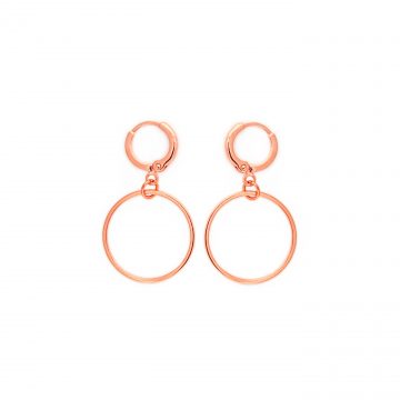 Rose Gold Ohrringe runde Creolen Madeleine Issing