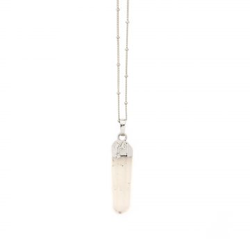 feine Bergkristall Heilstein Kette Silber Madeleine Issing