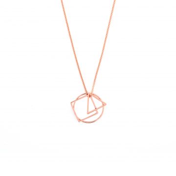 geometrische Rosegold Kette Madeleine Issing