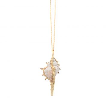 limitierte Muschelkette Gold vergoldet Madeleine Issing