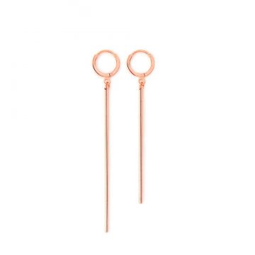 minimalistische rose vergoldete Ohrringe Madeleine Issing