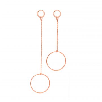 puristischer Ohrschmuck Rosegold vergoldet Madeleine Issing