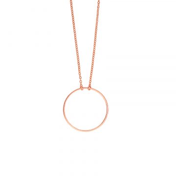rose goldene Kette mit Kreisanhänger Madeleine Issing