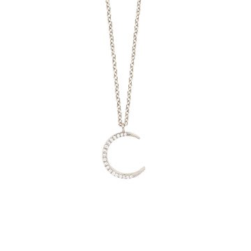 Mond Kette Silber vergoldet mit Zirkonia Madeleine Issing