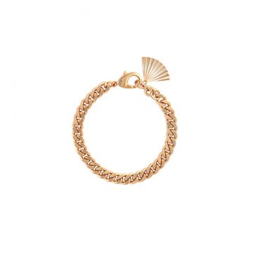 Panzerarmband Gold vergoldet mit Anhänger Madeleine Issing