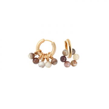 Achat Schmuck Creolen Gold Madeleine Issing