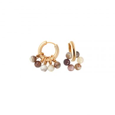 Achat Schmuck Creolen Gold Madeleine Issing