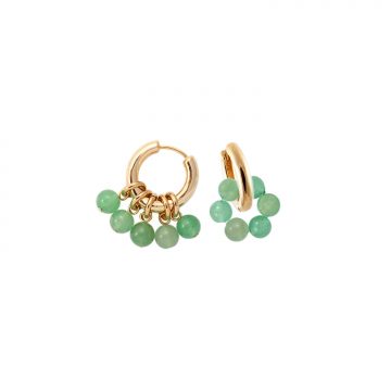 Grüne Aventurin Schmuck Ohrringe Gold Madeleine Issing