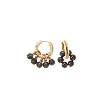 Rauchquarz Schmuck Ohrringe Gold Madeleine Issing