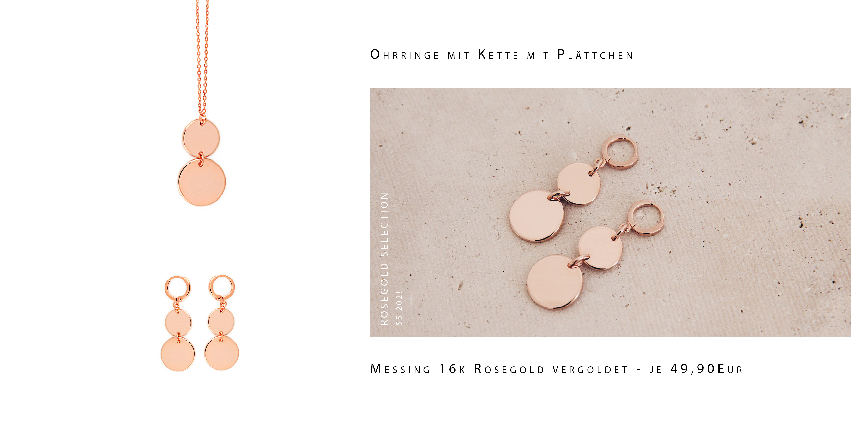 Ohrringe Rosegold Stecker Madeleine Issing